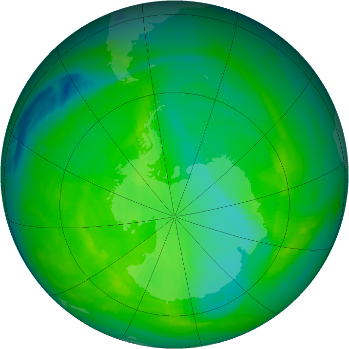 Ozone Map 1991-11-22